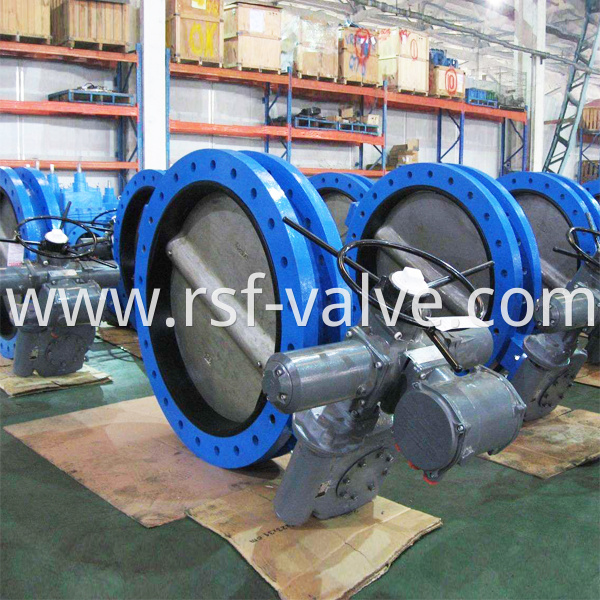 U Type Butterfly Valve With Rotork Actuator